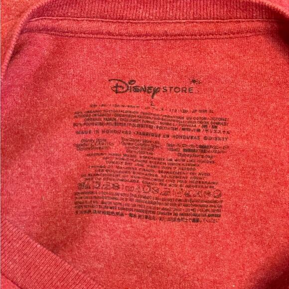 Disney L short sleeve t-shirt Mickey Mouse casual black red abstract collage - Picture 4 of 7